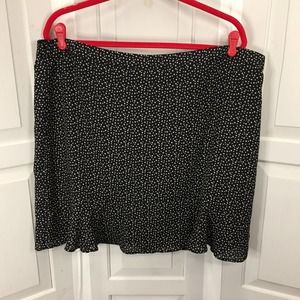 J. Crew Black Skirt w/ White Stars